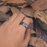 Vintage Dragon Scales Stainless Steel Ring
