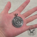 Viking Celtic Wolf Runes Stainless Steel Pendant