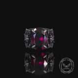 Vintage Archangel Michael Wings Gem Sterling Silver Ring