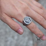 Punk Cowboy Skull Stainless Steel Ring