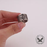 Vintage Four Mythical Beasts Stainless Steel Spinner Ring