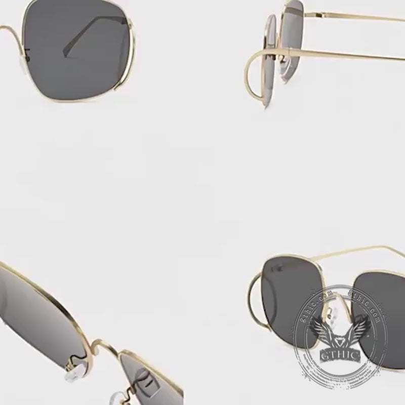 Personalized Versatile Double-Bridge PC Sunglasses