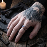 Punk American Flag Stainless Steel Band Ring | Gthic.com