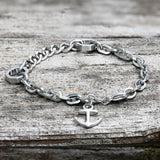 Punk Anchor Stainless Steel Chain Marine Bracelet | Gthic.com