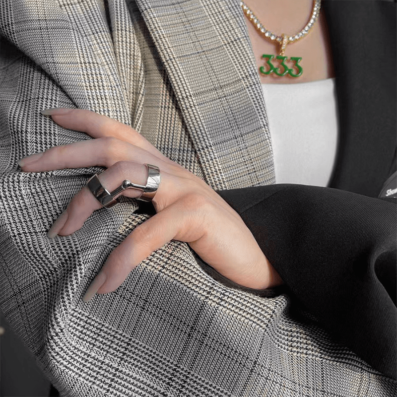 Punk Armor Fingertip Metal Nail Ring | Gthic.com