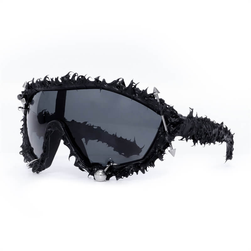 Punk Arrow Decorated Drip Glue PC Sunglasses