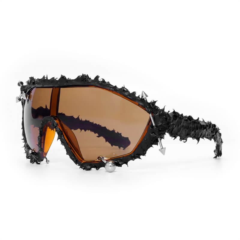 Punk Arrow Decorated Drip Glue PC Sunglasses