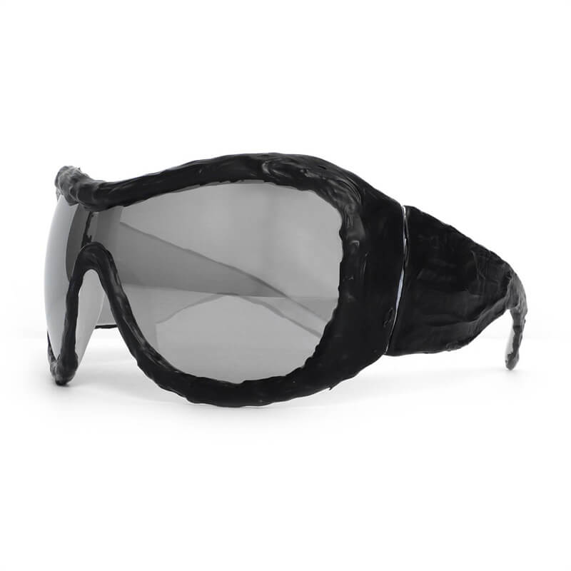 Punk Avant-Garde Drip Glue PC Sunglasses