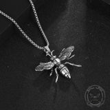 Punk Bee Stainless Steel Insect Pendant | Gthic.com