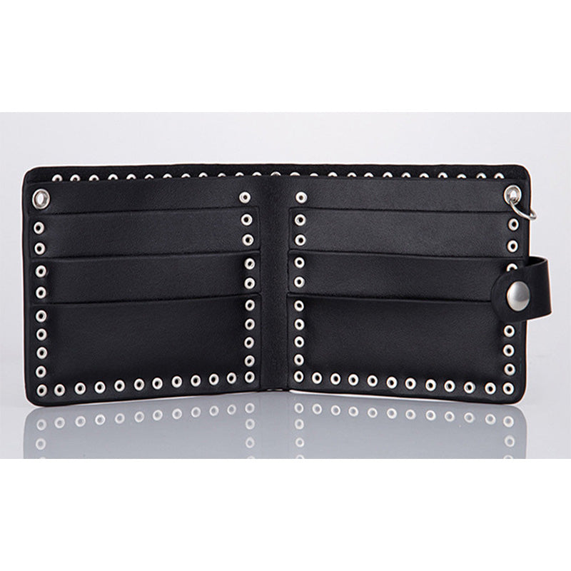 Punk Black Crossbone Skull Wallet