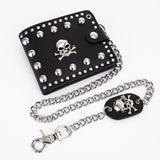 Punk Black Crossbone Skull Wallet | Gthic.com