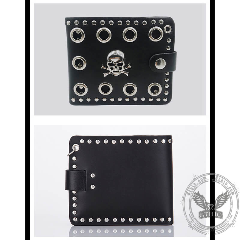 Vintage Style American Traditional Tattoo Style Buffalo Bifold Leather Wallet Vintage Style American Traditional Tattoo Style Buffalo Bifold Leather Wallet