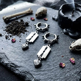 Punk Blade Spike Stainless Steel Stud Earrings