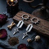 Punk Blade Spike Stainless Steel Stud Earrings