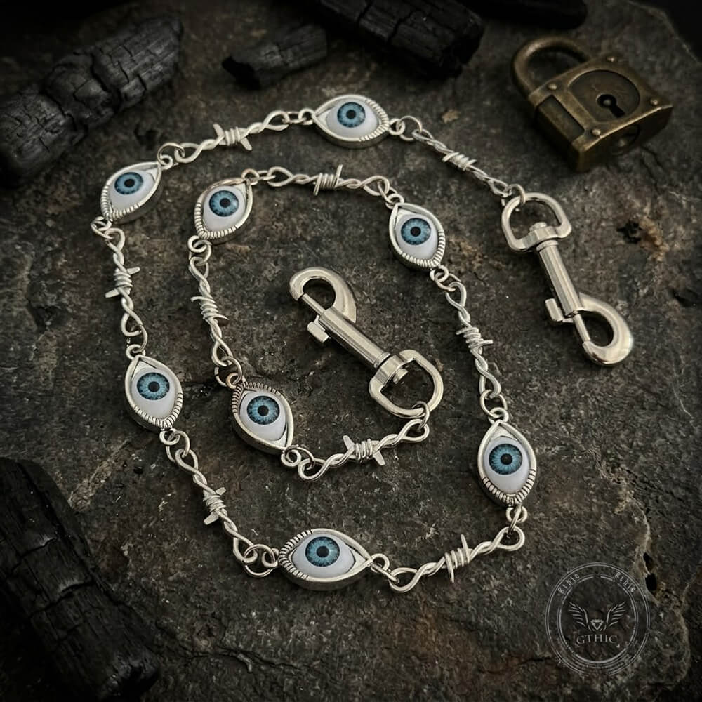 Punk Blue-Eyed Thorn-Spliced Alloy Pant Chain | Gthic.com