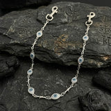 Punk Blue-Eyed Thorn-Spliced Alloy Pant Chain