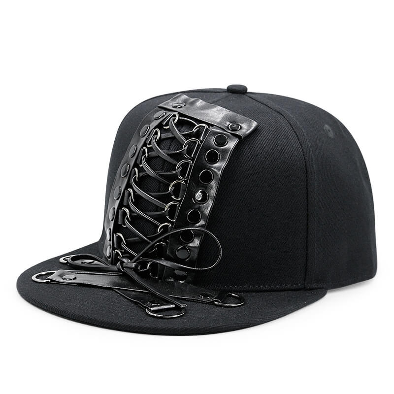 Punk Bullet Design Studded Baseball Cap | Gthic.com