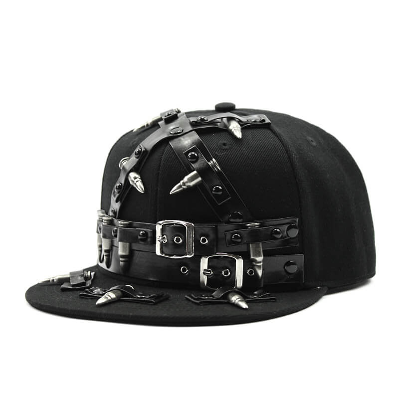 Punk Bullet Design Studded Baseball Cap – GTHIC