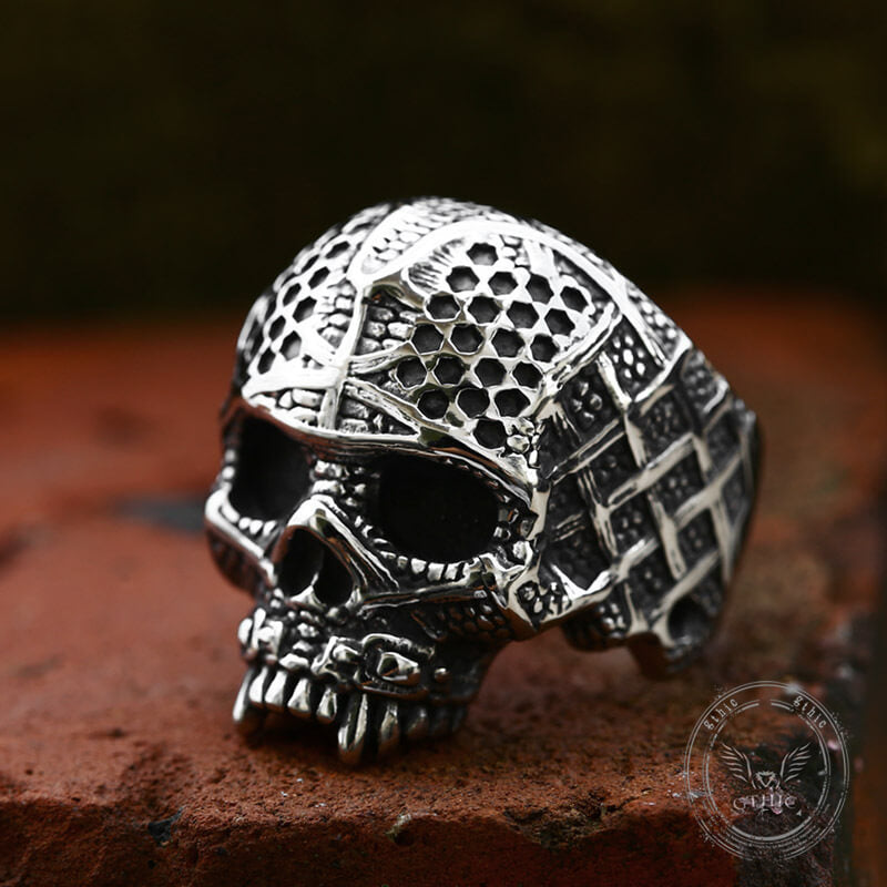 Punk Calvarium Skull Stainless Steel Ring | Gthic.com