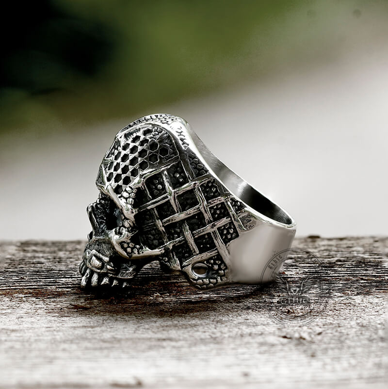 Punk Calvarium Skull Stainless Steel Ring