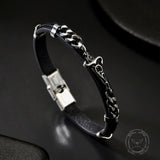 Punk Carved Totem PU Leather Bracelet | Gthic.com