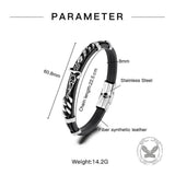 Punk Carved Totem PU Leather Bracelet | Gthic.com