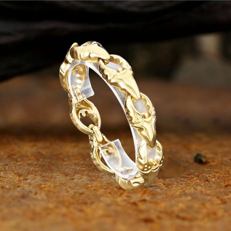 Punk Crab Claw Interlocking Stainless Steel Bracelet