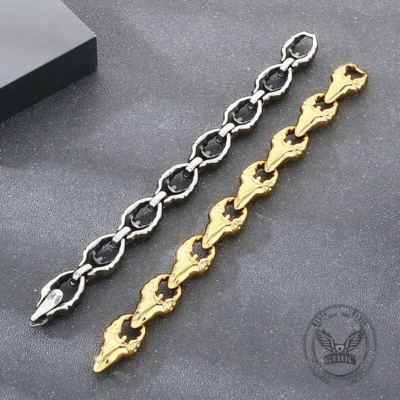 Punk Crab Claw Interlocking Stainless Steel Bracelet | Gthic.com