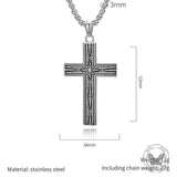 Punk Cross Stainless Steel Gothic Pendant