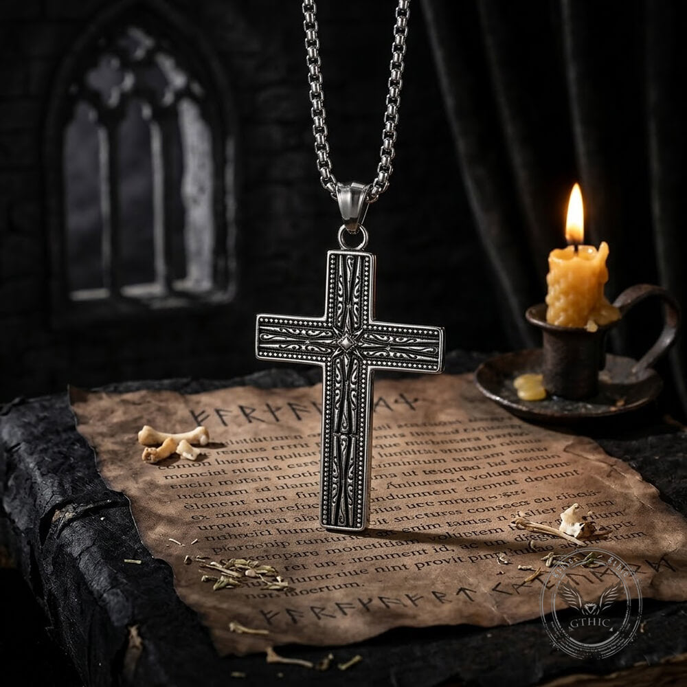 Punk Cross Stainless Steel Gothic Pendant