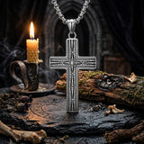 Punk Cross Stainless Steel Gothic Pendant | Gthic.com