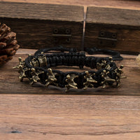 Black with Antique Bronze