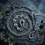 Punk Dark Thorny Cross Charm Alloy Pants Chain | Gthic.com