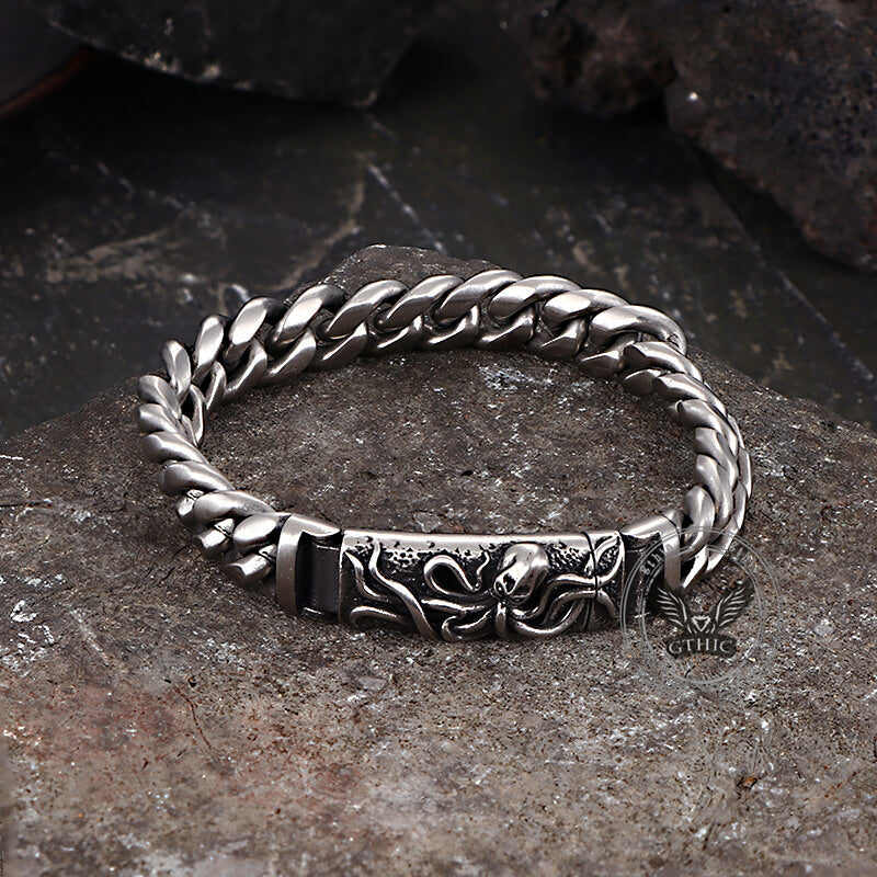 Punk Deep Sea Octopus Stainless Steel Bracelet