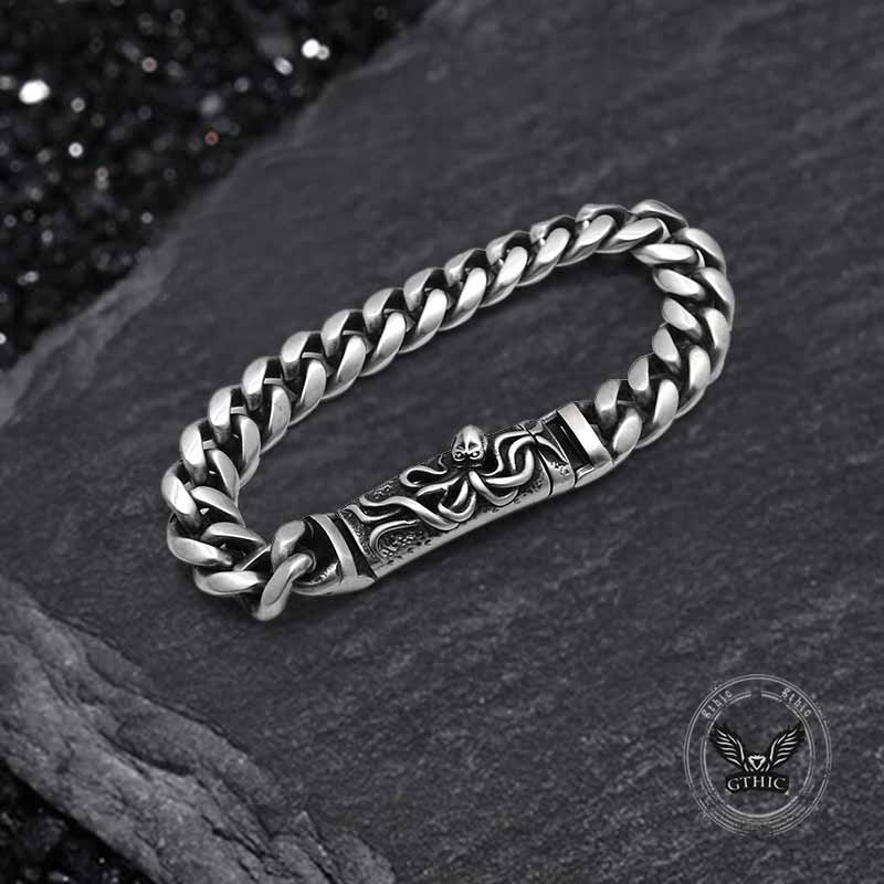 Punk Deep Sea Octopus Stainless Steel Bracelet