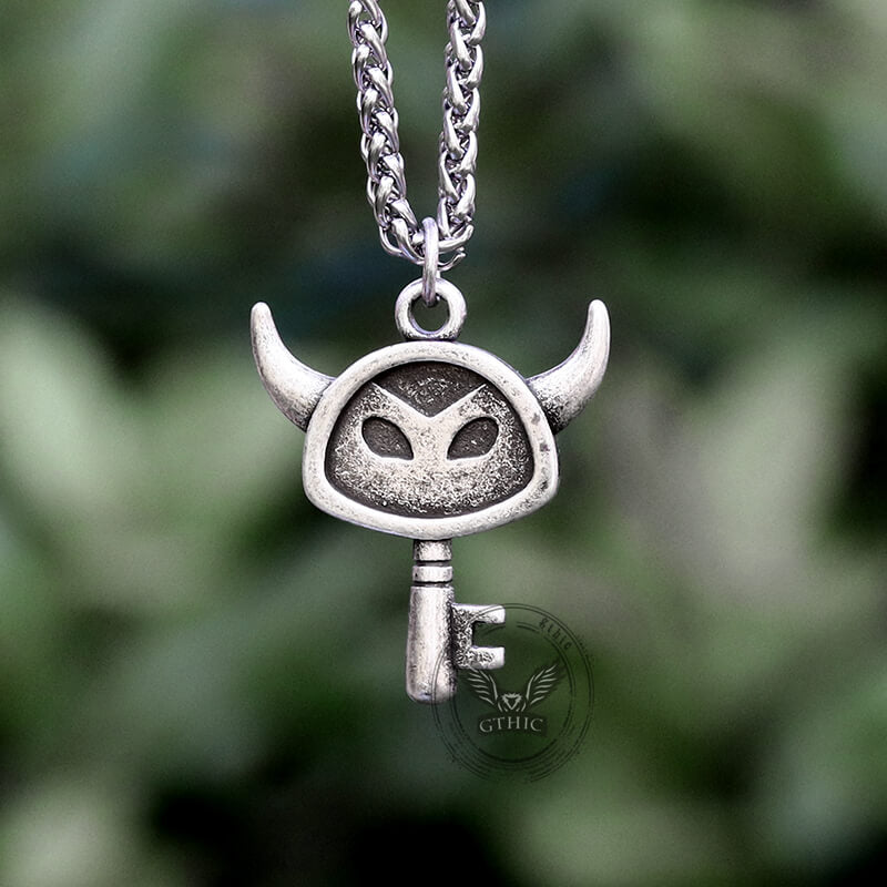 Devil Script Key Punk Devil Key Stainless Steel Pendant – GTHIC