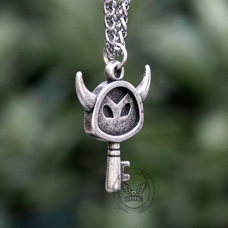 Satan Key Punk Devil Key Stainless Steel Pendant – GTHIC