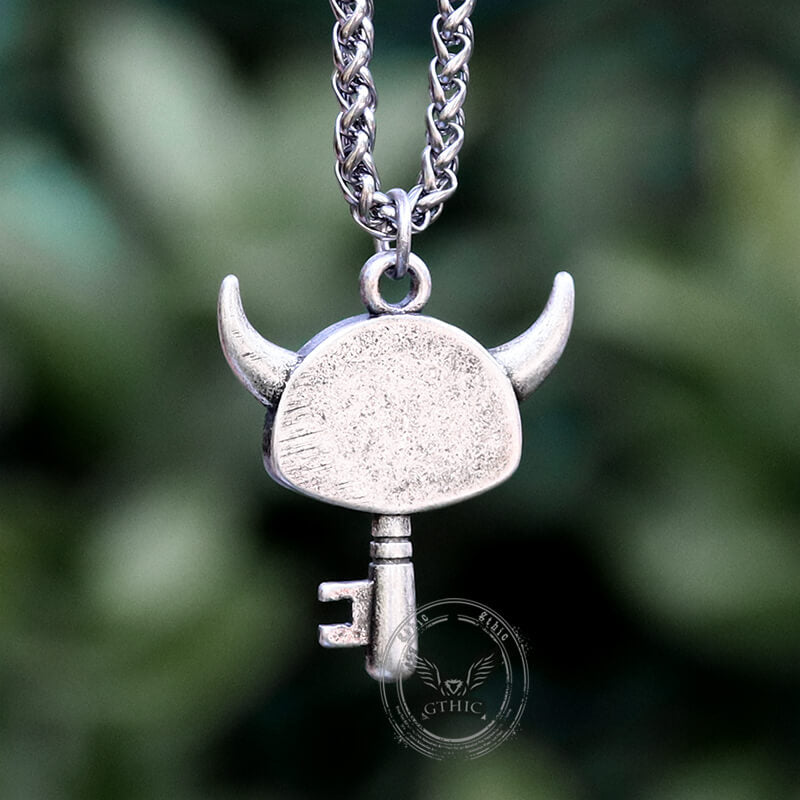 Punk Devil Key Stainless Steel Pendant