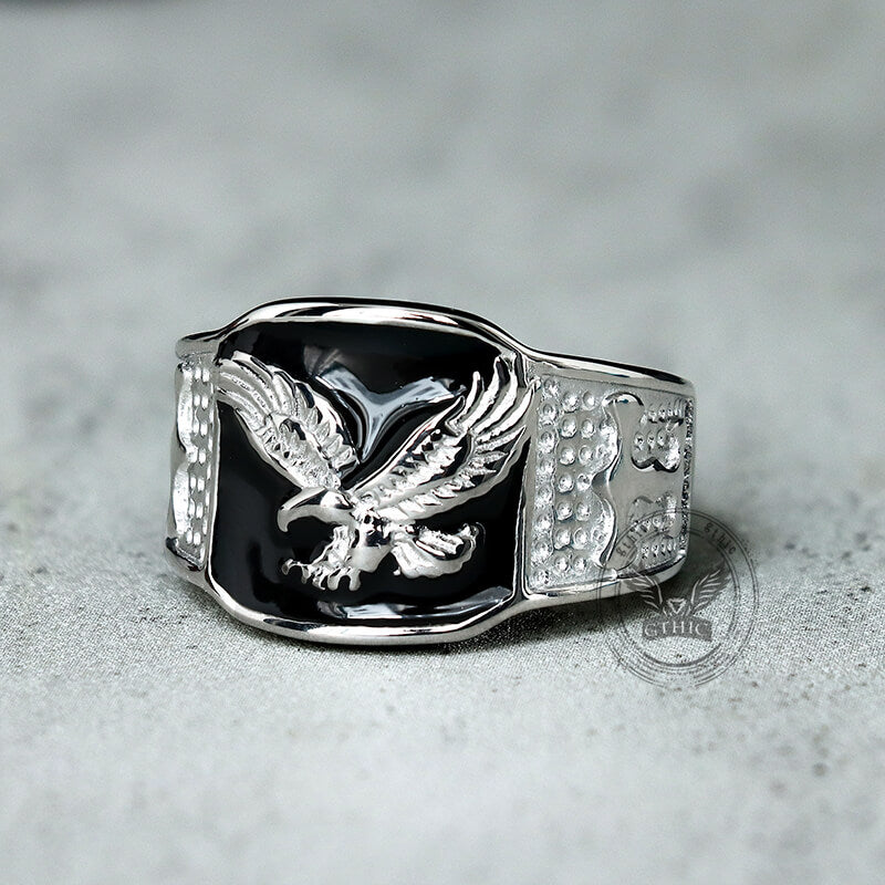 Punk Domineering Eagle Stainless Steel Ring