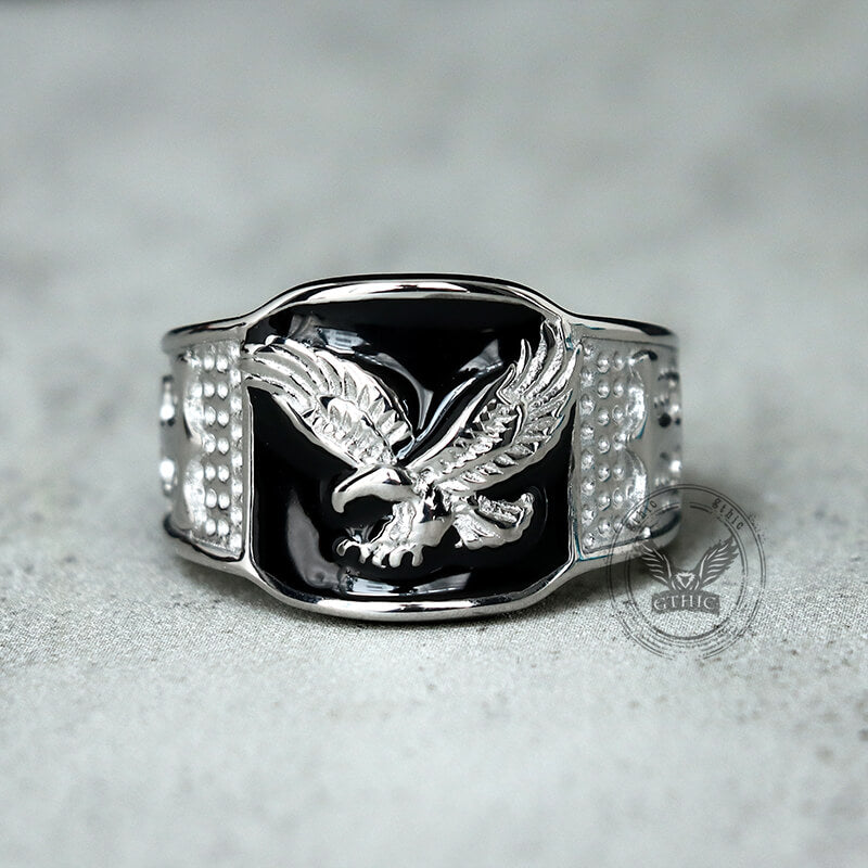 Punk Domineering Eagle Stainless Steel Ring