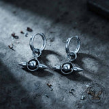 Punk Double-Pointed Spike Stainless Steel Earrings | Gthic.com