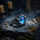 Punk Dragon Claw Devil Eye Stainless Steel Ring