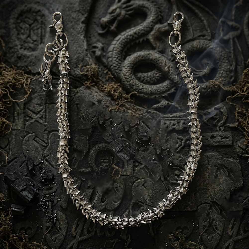 Punk Dragon Head Spine Street Alloy Pants Chain | Gthic.com
