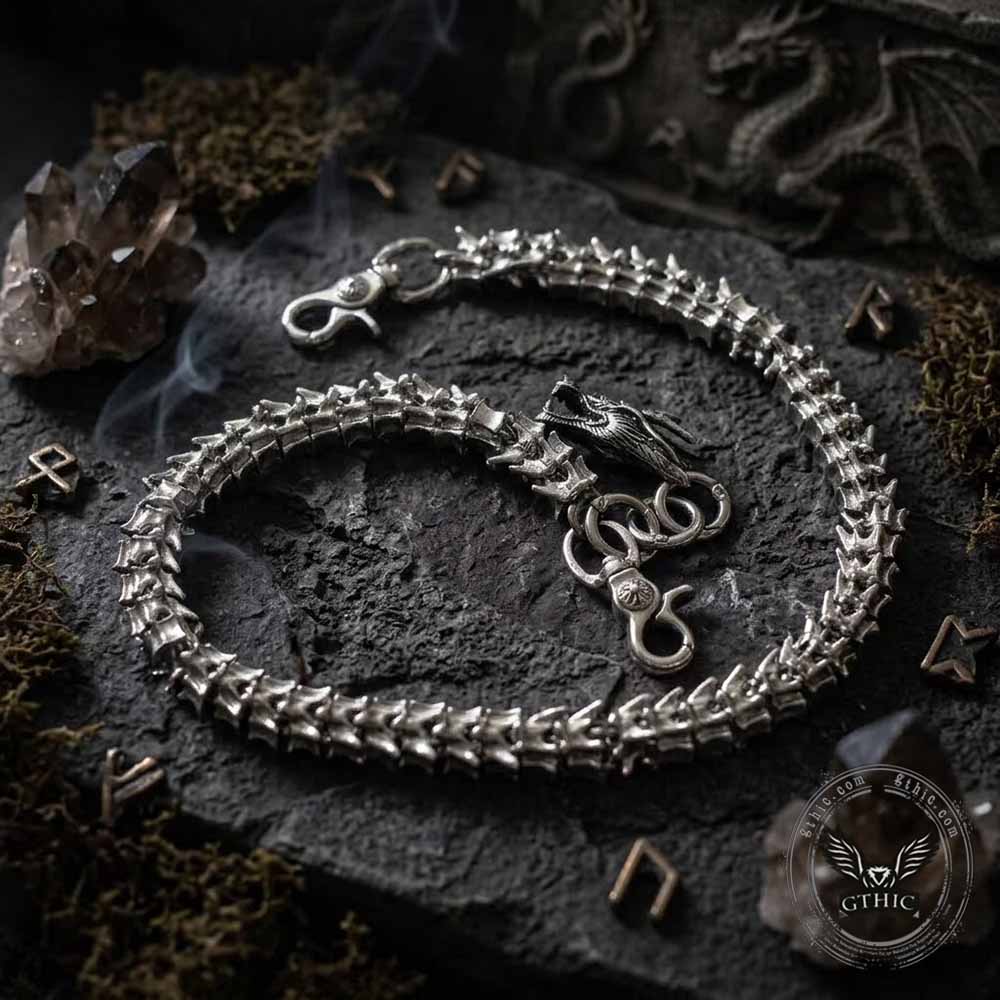 Punk Dragon Head Spine Street Alloy Pants Chain