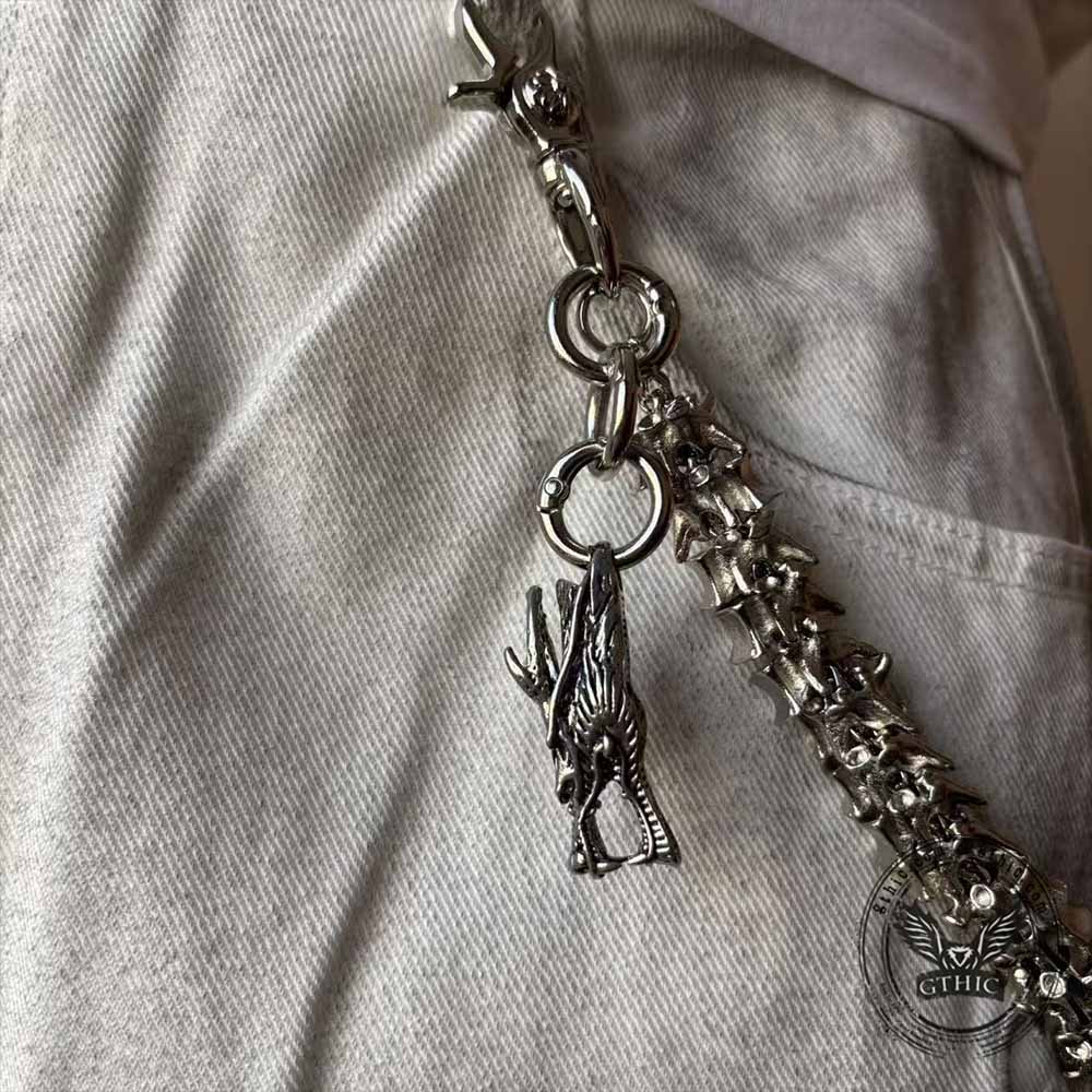 Punk Dragon Head Spine Street Alloy Pants Chain