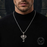 Punk Elephant Head Stainless Steel Animal Pendant | Gthic.com
