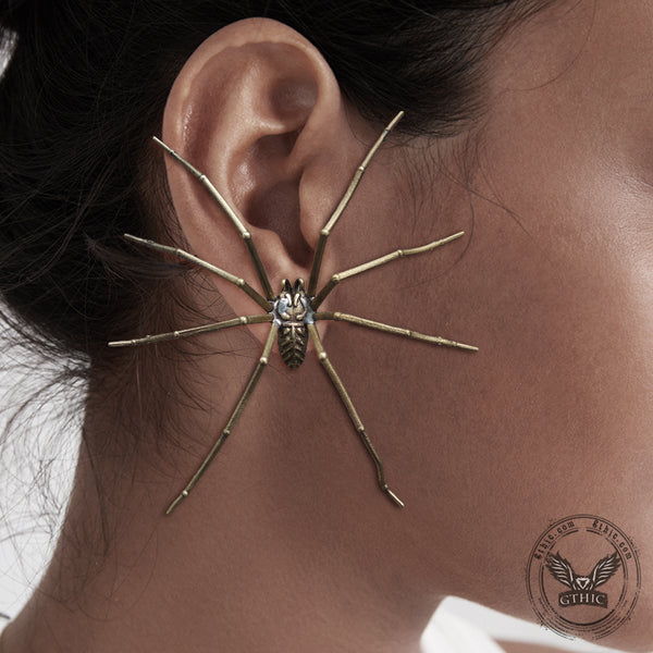 Punk Exaggerate Spider Alloy Earrings | Gthic.com