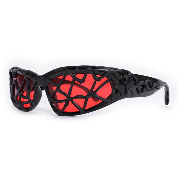 Punk Fashion Snake Pattern Drip Glue PC Sunglasses