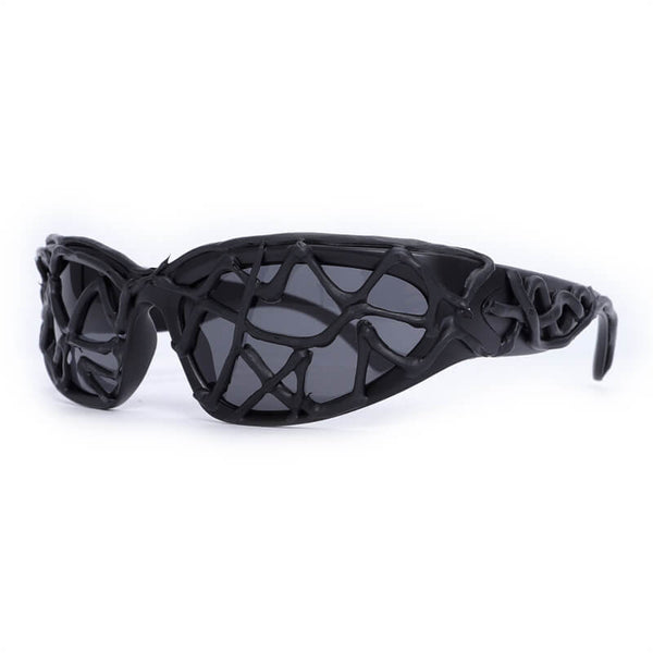 Punk Fashion Snake Pattern Drip Glue PC Sunglasses
