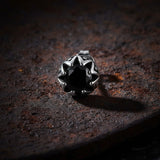 Punk Gem Crown Trendy Stainless Steel Stud Earrings